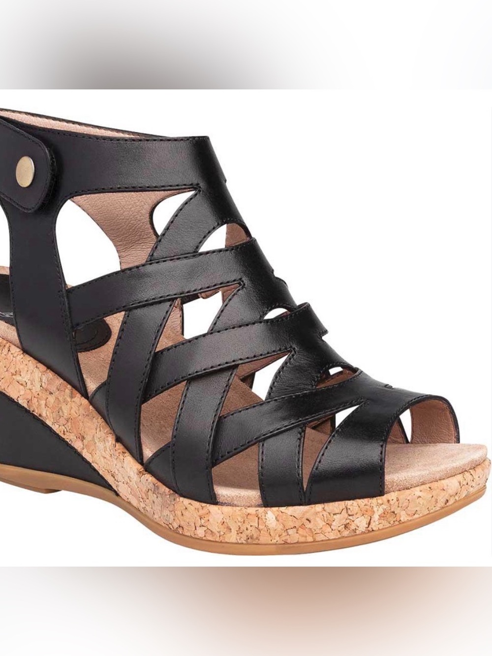 Dansko Cecily Leather Wedge Sandal size 42 (US 11.5-12)